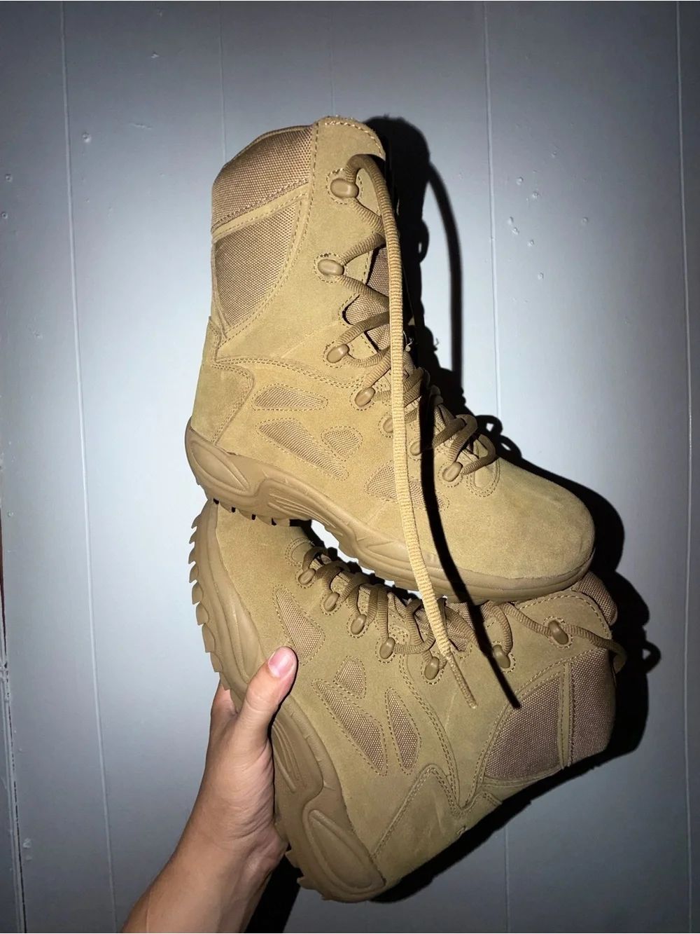 Men Reebok Rapid Response Stealth Tactical Boots Size 10.5W (NO BOX)